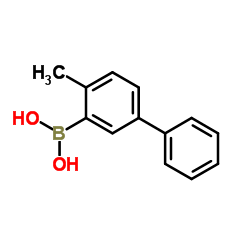 4-Methylbiphenyl-3-ylboronic acid structure