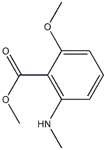 2-Methoxy-6-methylamino-benzoic acid methyl ester结构式