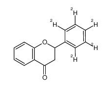 2',3',4',5,6'-d5-Flavanone structure