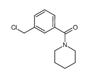 N-(3-(chloromethyl)benzoyl)piperidine Structure