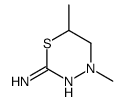 5,6-Dihydro-4,6-dimethyl-4H-1,3,4-thiadiazin-2-amine结构式