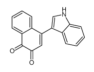 4-(1H-indol-3-yl)naphthalene-1,2-dione结构式