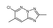 6-chloro-2,7-dimethyl[1,2,4]triazolo[1,5-b]pyridazine Structure