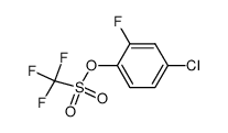 4-chloro-2-fluorophenyl trifluoromethanesulfonate Structure