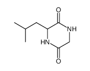 3-isobutyl-piperazine-2,5-dione Structure