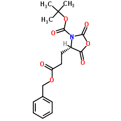 N-tert-Butoxycarbonyl-L-glutamic acid N-carboxylic anhydride结构式