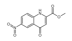6-Nitro-4-oxo-1,4-dihydro-quinoline-2-carboxylic acid Methyl ester Structure