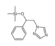 trimethyl-[1-phenyl-2-(1,2,4-triazol-1-yl)ethoxy]silane Structure