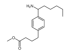 methyl 4-[4-(1-aminohexyl)phenyl]butanoate Structure