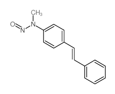 N-methyl-N-[4-(2-phenylethenyl)phenyl]nitrous amide Structure