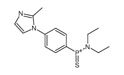 L-N,N-Diethyl-p-(2-methylimidazol-1-yl)-p-(phenyl)phosphinothioic amide structure