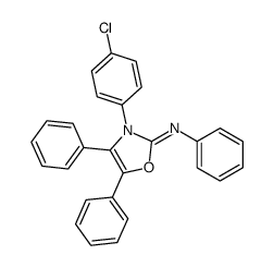 3-(4-chlorophenyl)-N,4,5-triphenyl-1,3-oxazol-2-imine Structure