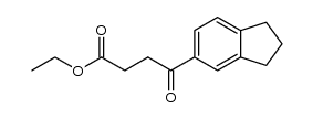 4-indan-5-yl-4-oxo-butyric acid ethyl ester Structure