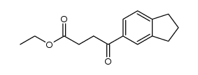 4-indan-5-yl-4-oxo-butyric acid ethyl ester结构式