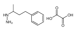 oxalic acid,4-phenylbutan-2-ylhydrazine Structure