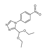 3-(diethoxymethyl)-4-(4-nitrophenyl)-4H-1,2,4-triazole结构式