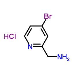 1-(4-Bromo-2-pyridinyl)methanamine hydrochloride (1:1)结构式