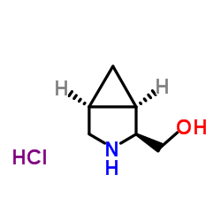 (1R,2S,5S)-rel-3-Azabicyclo[3.1.0]hexan-2-ylmethanol hydrochloride structure