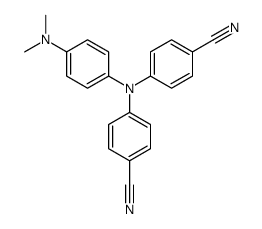 4-(4-cyano-N-[4-(dimethylamino)phenyl]anilino)benzonitrile Structure