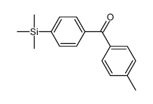 (4-methylphenyl)-(4-trimethylsilylphenyl)methanone Structure