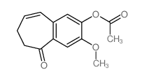 (10-methoxy-2-oxo-9-bicyclo[5.4.0]undeca-5,7,9,11-tetraenyl) acetate structure