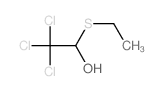 2,2,2-trichloro-1-ethylsulfanyl-ethanol structure