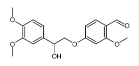 4-[2-(3,4-dimethoxyphenyl)-2-hydroxyethoxy]-2-methoxybenzaldehyde结构式