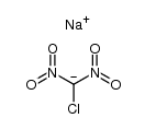 sodium chlorodinitromethanide Structure