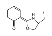 6-[(4R)-4-ethyl-1,3-oxazolidin-2-ylidene]cyclohexa-2,4-dien-1-one结构式