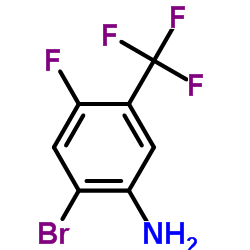 2-Bromo-4-fluoro-5-(trifluoromethyl)aniline Structure