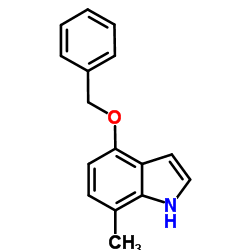 4-(Benzyloxy)-7-methyl-1H-indole结构式