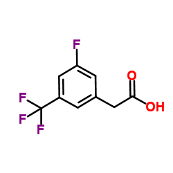 3-氟-5-(三氟甲基)苯醋酸结构式
