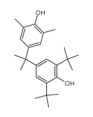 2,6-Dimethyl-2',6'-di-tert.-butyl-4,4'-isopropyliden-bisphenol结构式