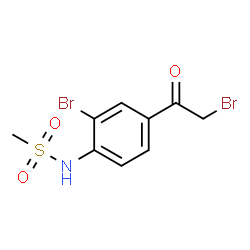 N-(2-BROMO-4-(2-BROMOACETYL)PHENYL)METHANESULFONAMIDE structure