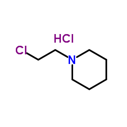 1-(2-chlorethyl)piperidinhydrochlorid structure