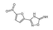 3-(5-Nitro-2-furyl)-5-amino-1,2,4-oxadiazole结构式
