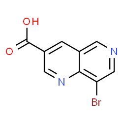 8-Bromo-1,6-naphthyridine-3-carboxylic acid Structure