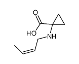 Cyclopropanecarboxylic acid, 1-(2-butenylamino)- (9CI) Structure