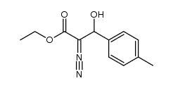 ethyl-2-diazo-3-hydroxy-3-(4-tolyl)-propanoate结构式