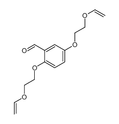 2,5-bis(2-ethenoxyethoxy)benzaldehyde Structure