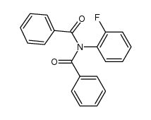 N-benzoyl-N-(2-fluorophenyl)benzamide结构式