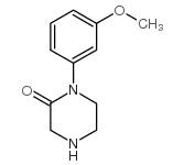 1-(3-甲氧基苯基)哌嗪-2-酮结构式
