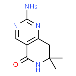 2-Amino-7,7-dimethyl-7,8-dihydropyrido[4,3-d]pyrimidin-5(6H)-one Structure