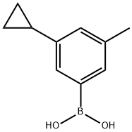 (3-cyclopropyl-5-methylphenyl)boronic acid结构式