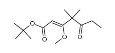 (Z)-tert-butyl 3-methoxy-4,4-dimethyl-5-oxohept-2-enoate Structure