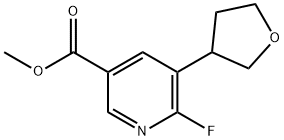 6-氟-5-(四氢呋喃-3-基)烟酸甲酯结构式