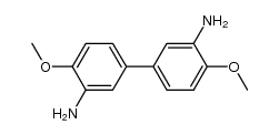 3,3'-diamino-4,4'-dimethoxybiphenyl结构式