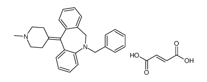 5-benzyl-11-(1-methylpiperidin-4-ylidene)-6H-benzo[c][1]benzazepine,(E)-but-2-enedioic acid结构式
