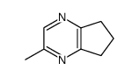 5-Methyl-6,7-dihydro-5H-cyclopentapyrazine结构式
