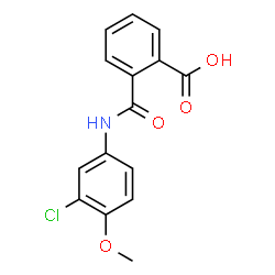 2-{[(3-chloro-4-methoxyphenyl)amino]carbonyl}benzoic acid Structure
